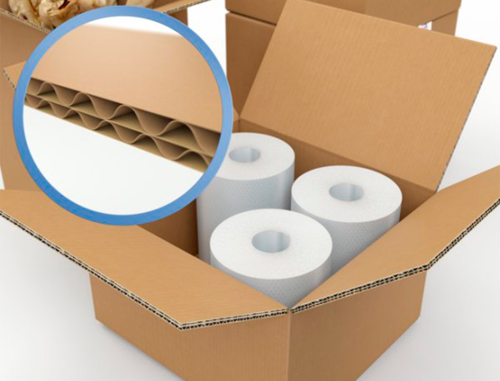 CAJA PARA EMBALAR Q-CONNECT AMERICANA ULTRA RESISTENTE CARTON RECICLADO CANAL DOBLE 7MM COLOR KRAFT 172X217X110 MM