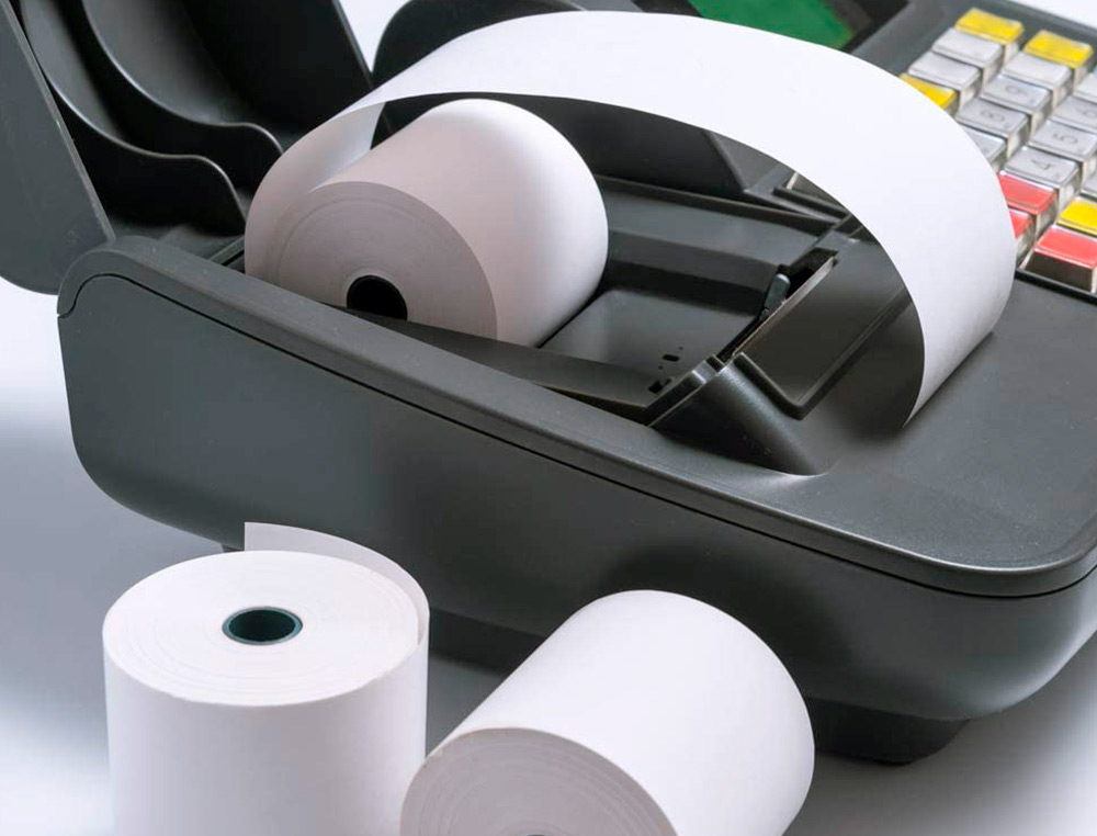 ROLLO SUMADORA TERMICO Q-CONNECT 57 MM ANCHO X 47MM DIAMETRO PARA TPV SIN BISFENOL A PAPEL DE 70 G/M2