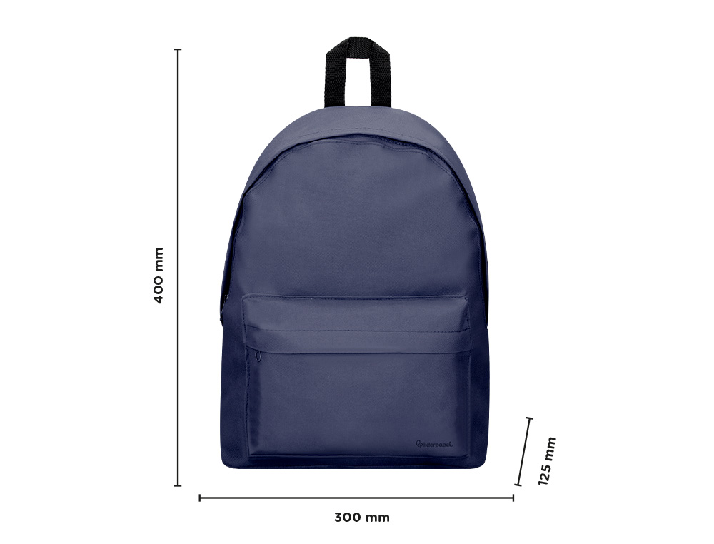 MOCHILA LIDERPAPEL START 1 COMPARTIMENTO AZUL MARINO 10 L 400X125X300 MM