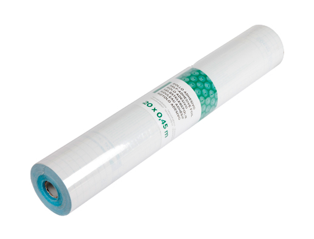 ROLLO ADHESIVO LIDERPAPEL TRANSPARENTE ROLLO DE 0,45 X 20 MT 100 MC