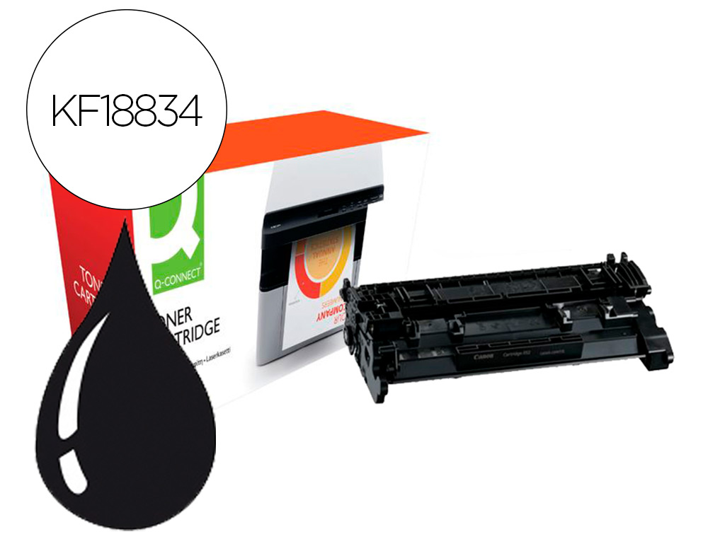 TONER COMPATIBLE Q-CONNECT CANON LBP214-HY I-SENSYS LBP 212 / 214 / 215 ALTO RENDIMIENTO NEGRO 9200