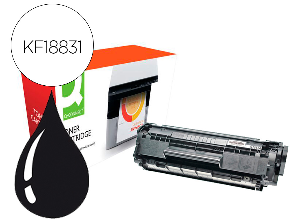 TONER COMPATIBLE Q-CONNECT CANON FX10-XL I-SENSYS FAX L-100 / 120 XXL NEGRO 4000 PAGINAS
