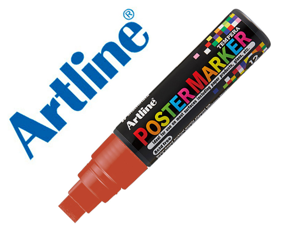 ROTULADOR ARTLINE POSTER MARKER EPP-12 PUNTA RECTANGULAR 12 MM COLOR MARRON