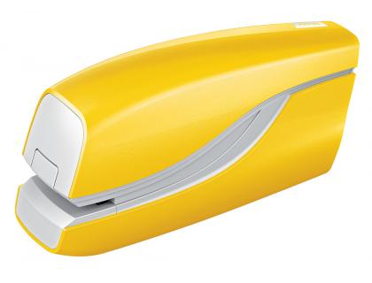 GRAPADORA PETRUS ELECTRICA E-310 AMARILLO METALIZADO CAPACIDAD 12 HOJAS USA GRAPA N 10